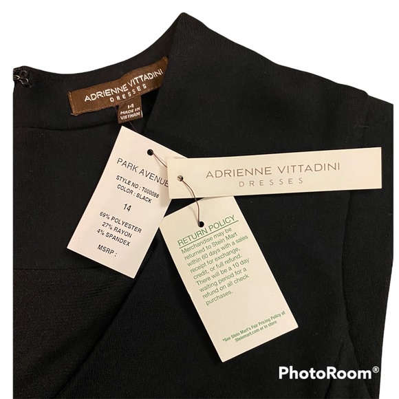 Sold Adrienne Vittadine black dress size 14 - Picture 5 of 5